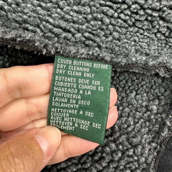 Lauren faux swede jacket winter coat black size S - Picture 10 of 13